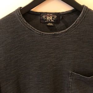 RRL Ralph Lauren Ash Black T-Shirt